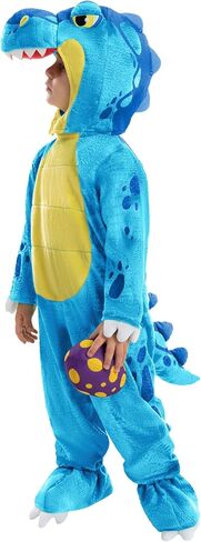 Spooktacular Creations Green T-Rex Costume, Dinosaur jumpsuit Jumpsuit for Toddler and Child Halloween Dress Up Party (3T (3-4 yrs)) in Saudi Arabia
