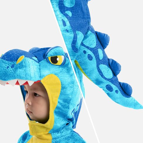 Spooktacular Creations Green T-Rex Costume, Dinosaur jumpsuit Jumpsuit for Toddler and Child Halloween Dress Up Party (3T (3-4 yrs)) in Saudi Arabia