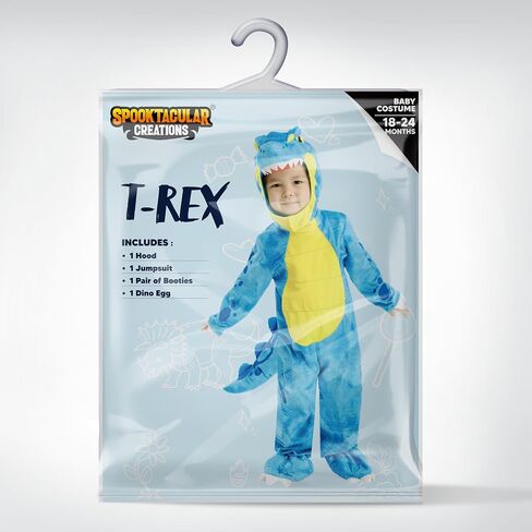 Spooktacular Creations Green T-Rex Costume, Dinosaur jumpsuit Jumpsuit for Toddler and Child Halloween Dress Up Party (3T (3-4 yrs)) in Saudi Arabia