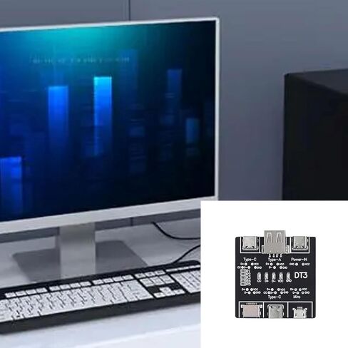 1Pc USB Cable Tester Board USB Cable Checkers Data Wire Charging Test Data Line USB Type C Tester Board,PCB Black in Saudi Arabia