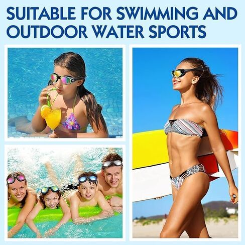 Swim Goggles, 2 Pack Swimming Goggles Anti Fog No Leaking UV Protection Wide View For Adult Women Men Youth in Saudi Arabia