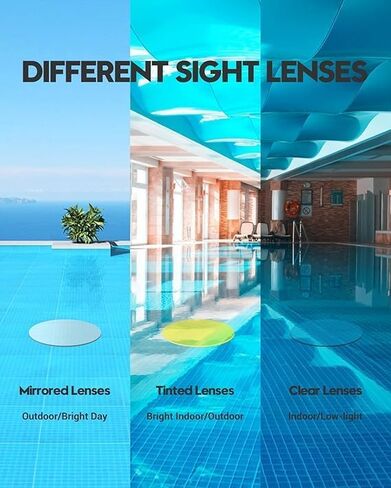 Swim Goggles, 2 Pack Swimming Goggles Anti Fog No Leaking UV Protection Wide View For Adult Women Men Youth in Saudi Arabia
