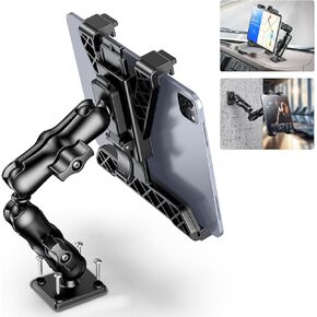 OHLPRO Tablet Wall Mount Holder, iPad Wall Mount for 7–11" Tablets, 360° Dual Ball Head Arm, Screw Mounted Base, Adjustable Tablet Stand for Kitchen, Gym, Office, Bathroom, Warehouse in Kuwait