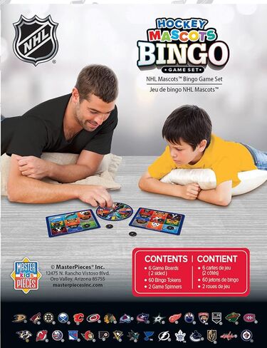 Mortpieces Kids Games - NHL Mascots Bingo Game in Saudi Arabia
