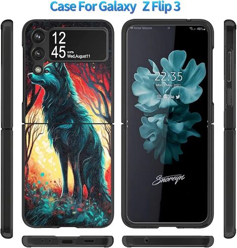 بالنسبة إلى Samsung Galaxy Z Flip 5G 5G CASE ، حافظة ضئيلة فيل الكمبيوتر الشخصي ، الحماية الشاقة ، اللاسلكي ، مقاومة للخدش ، مضادة للانزلاق in Saudi Arabia