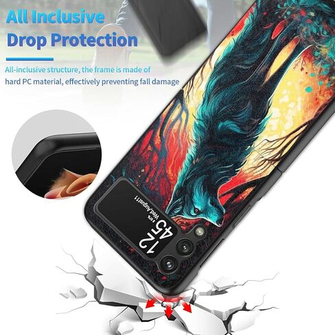 بالنسبة إلى Samsung Galaxy Z Flip 5G 5G CASE ، حافظة ضئيلة فيل الكمبيوتر الشخصي ، الحماية الشاقة ، اللاسلكي ، مقاومة للخدش ، مضادة للانزلاق in Saudi Arabia
