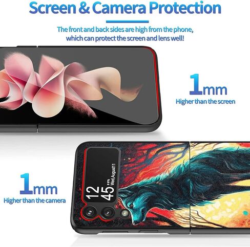 بالنسبة إلى Samsung Galaxy Z Flip 5G 5G CASE ، حافظة ضئيلة فيل الكمبيوتر الشخصي ، الحماية الشاقة ، اللاسلكي ، مقاومة للخدش ، مضادة للانزلاق in Saudi Arabia