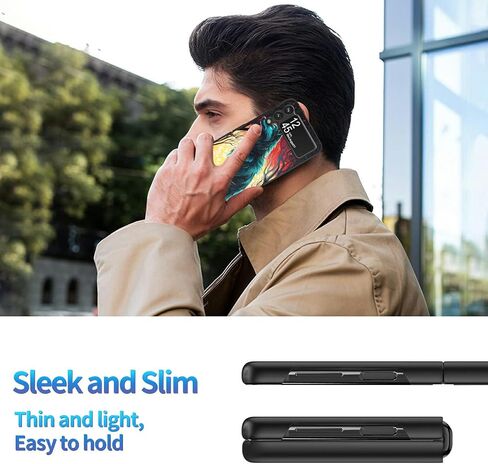 بالنسبة إلى Samsung Galaxy Z Flip 5G 5G CASE ، حافظة ضئيلة فيل الكمبيوتر الشخصي ، الحماية الشاقة ، اللاسلكي ، مقاومة للخدش ، مضادة للانزلاق in Saudi Arabia