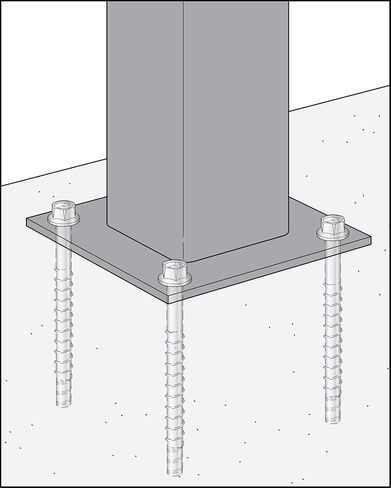 Simpson Strong-Tie THD50400H4SS Titen HD 1/2 in. x 4 in. Type 304 Stainless Steel Heavy-Duty Screw Anchor (20-Qty) in Saudi Arabia
