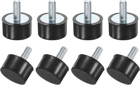 8 حزم يتصاعد المطاط D15mmxH10mm عزل الاهتزاز المذكور امتصاص الصدمات الاسطوان in Kuwait