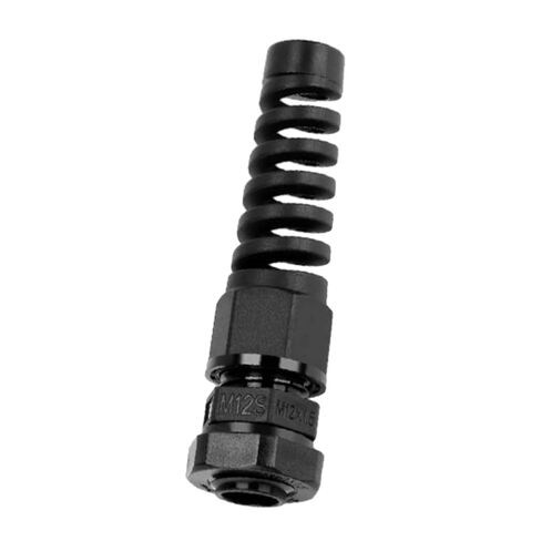 4pcs M27 موصل سلك الإغاثة ، PA66 NYLON FLEX FLUC SPORAL CABLAND ، موصل الكبلات القابل للتعديل 13-18 مم IP69 ، موصلات قبضة الكابل مع حشيات وقفل (أسود) in Saudi Arabia
