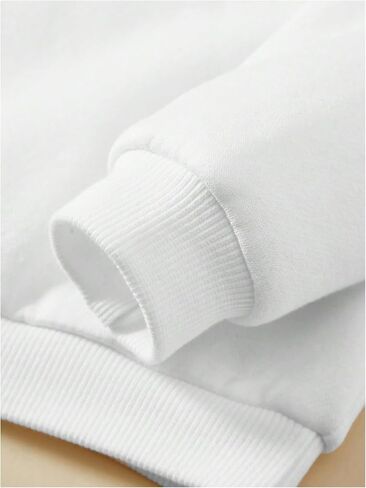 سويت شيرت بقلنسوة بأكمام طويلة وغطاء للرأس للفتيات من RoseSeek مطبوع عليه حروف Preppy، بلوفر لطيف in Kuwait