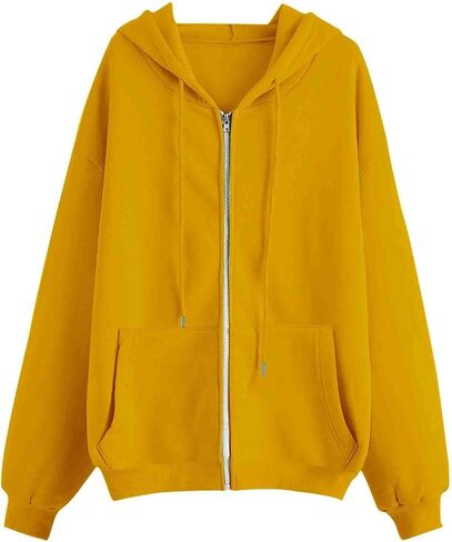 Teen Girls Cute Fleece Hoodies Jacket Basic Solid Color Zip up Sweatshirts Kids Fall Winter Casual Loose Fit Daily Outfits in Saudi Arabia