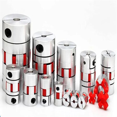 CNC Motor Jaw Shaft Coupler Flexible Spider Plum Coupling D25 L30 4mm 5mm 6mm 6.35mm 7mm 8mm 9mm 9.525mm 10 12 12.7mm 1Pcs(10X12) in Saudi Arabia