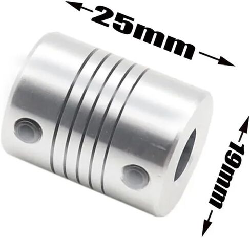 D19L25 3MM 4MM 5MM 6MM 6MM 6MM 8mm 10mm Aluminium Z اقتران مرن لقرصات مقرنة محرك السهود 3D الطابعة 1PCs (6x10) in Saudi Arabia