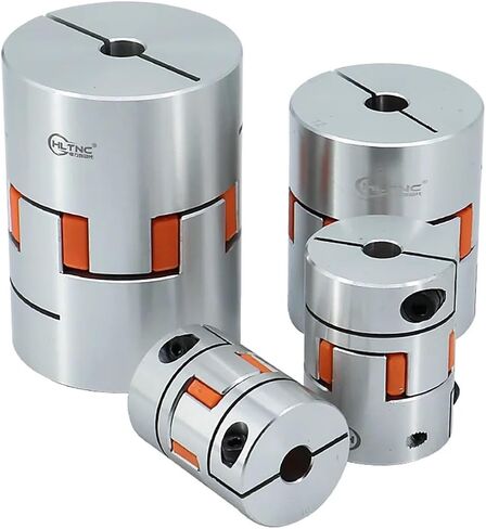 LF-B-D30L35 Three Jaw D30L35 Coupler Aluminium Plum Flexible Shaft Coupling Stepper Motor Connector CNC 6/6.35/8/10/12/12.7/14/16mm 1Pcs(6.35x12) in Saudi Arabia