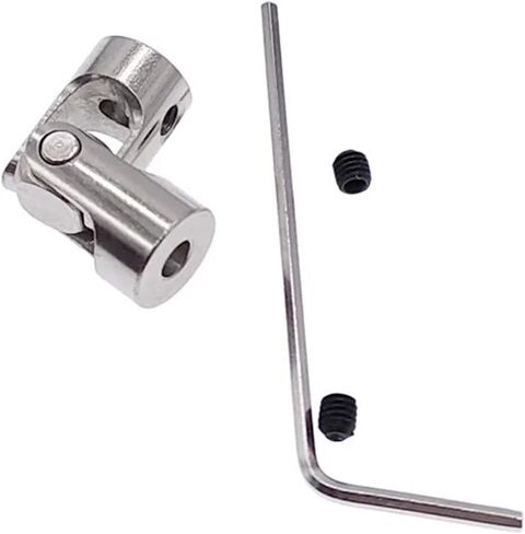 2/2.3/3/3.17/4mm Universal Coupling Car Ship Motor Connector Universal Joint Coupler Steel Cardan Joint 1Pcs(3.17mm-4mm) in Saudi Arabia