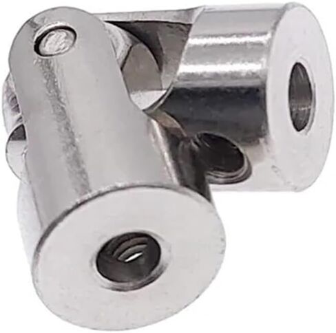 2/2.3/3/3.17/4mm Universal Coupling Car Ship Motor Connector Universal Joint Coupler Steel Cardan Joint 1Pcs(3.17mm-4mm) in Saudi Arabia