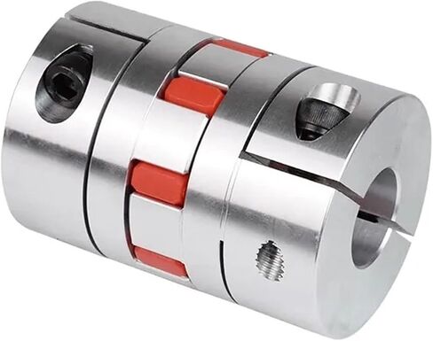 XB20*25 زوجين D20 L25 ثلاثة من الفك الألومنيوم البرقوق المرن موصل محرك مقرن مرن مقرنة مرنة 4/5/6/7/8/9/10 مم (6 × 8 ملم) in Saudi Arabia
