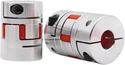 XB20*25 زوجين D20 L25 ثلاثة من الفك الألومنيوم البرقوق المرن موصل محرك مقرن مرن مقرنة مرنة 4/5/6/7/8/9/10 مم (6 × 8 ملم) in Saudi Arabia