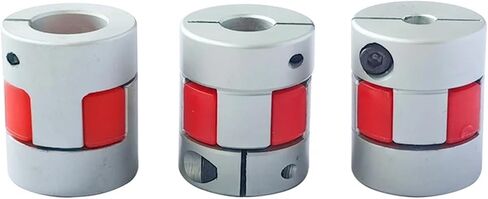 D25L30 Two-Jaw Shaft Coupler Aluminium Motor Flexible Shaft Coupling Connector CNC Flexible Couples 5/6/6.35/8/9.25/10/12/14mm 1Pcs(10mm to 10mm) in Saudi Arabia