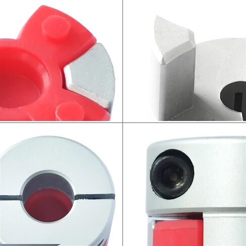 D25L30 Two-Jaw Shaft Coupler Aluminium Motor Flexible Shaft Coupling Connector CNC Flexible Couples 5/6/6.35/8/9.25/10/12/14mm 1Pcs(10mm to 10mm) in Saudi Arabia
