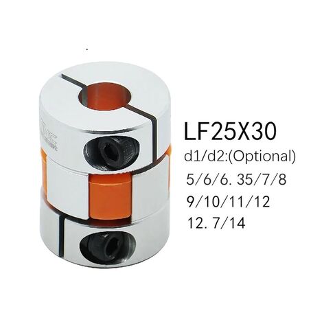 D25 L30 5mm to 14 Mm CNC Motor Jaw Shaft Coupler Flexible Coupling Spider Flexible 8 * 10mm 4/5/6/6.35/8/9.5/10/12mm 1Pcs(6X6.35) in Kuwait