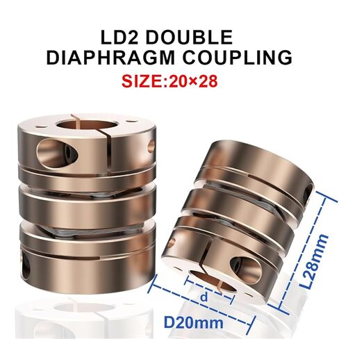 D20L28 3MM إلى 8MM DISC DISPLER DISICISION DECISIONAL اقتران مرن 1PCS (5x5) in Kuwait