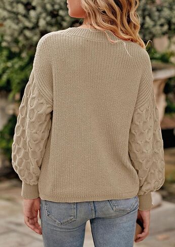 PRETTYGARDEN Women's 2024 Winter Pullover Sweater Casual Long Sleeve Crewneck Loose Chunky Knit Jumper Tops Blouse in Kuwait