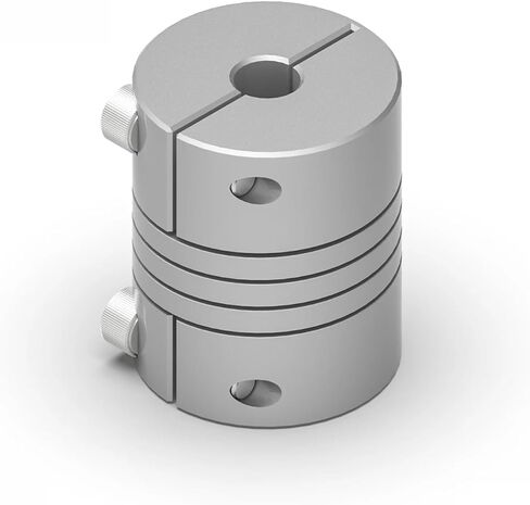 D20L25 Aluminium CNC Flexible Shaft Couplings Coupler Couples OD 20X25mm Bore 3mm To 10mm Stepper Motor 3D Printer Accessories 1Pcsa(5mm to 5mm) in Saudi Arabia