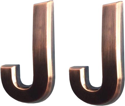 رسائل صندوق البريد ، قطعتان "U" ، رسائل علامة الباب أو ملصقات الأبجدية لباب المنزل أو لوحة العنوان. (2.75 "رسالة ، برونزية) in Kuwait
