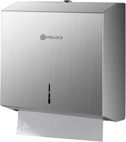 Paper Towel Holder Dispenser Wall Mount, Stainless Steel Bathroom Paper Towel Holder, C Fold Multifold Trifold Paper Towel Dispenser,Commercial Toilet Paper Napkin Holder, Hand Towel Dispenser in Saudi Arabia