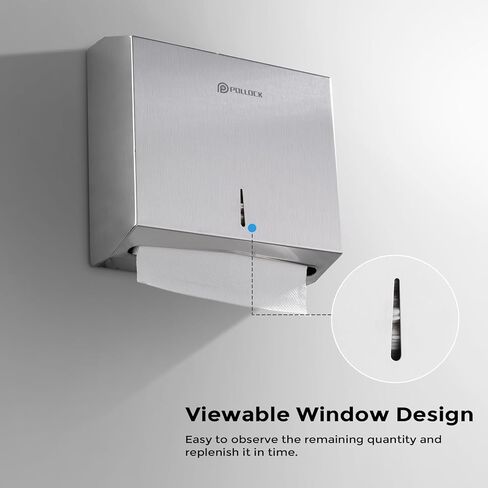 Paper Towel Holder Dispenser Wall Mount, Stainless Steel Bathroom Paper Towel Holder, C Fold Multifold Trifold Paper Towel Dispenser,Commercial Toilet Paper Napkin Holder, Hand Towel Dispenser in Saudi Arabia