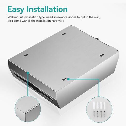 Paper Towel Dispenser Wall Mount, Brushed Stainless Steel Commercial Paper Towel Holder with Lock, Large Capacity 250 C Fold/300 Multifold Towels Tissue Holder Touchless Hand Towel Dispenser with Lock in Saudi Arabia