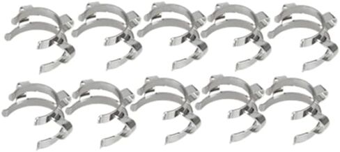 10PCS 14/23 Metal Clip 14/20 Lab Keck Clamp For 14# Laboratory Glass Ground Joint in Saudi Arabia