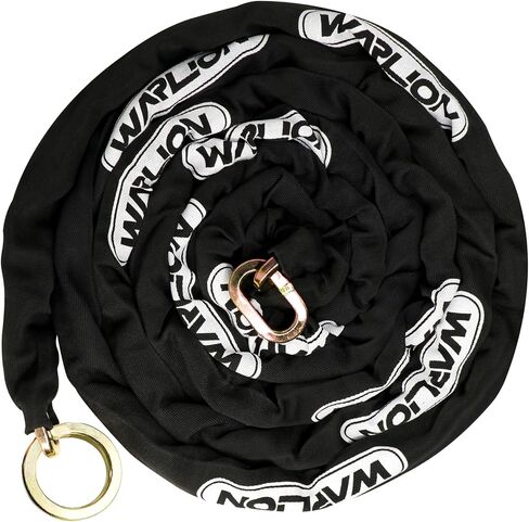 Heavy Duty Security Chain, 15ft x 3/8in Thick, Anti-Theft & Cut-Proof Motorcycle Chain with Cinch Ring - Secure Generators, Ebikes, & 2-Wheeled Vehicles in Saudi Arabia