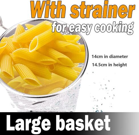 Spaghetti Noodle Cooking Machine, Home Kitchen Stock Pot Restaurant Steamer Pot Manual Pasta Makers with Divider and Colander Strainer, Cook Hot Pot, Spicy Food, Pasta in Saudi Arabia