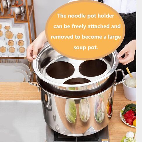 Spaghetti Noodle Cooking Machine, Home Kitchen Stock Pot Restaurant Steamer Pot Manual Pasta Makers with Divider and Colander Strainer, Cook Hot Pot, Spicy Food, Pasta in Saudi Arabia