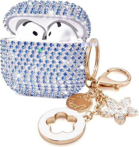 VISOOM Bling Case for Airpods Pro 2nd 1st Generation Case-Silver in Kuwait
