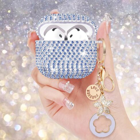 VISOOM Bling Case for Airpods Pro 2nd 1st Generation Case-Silver in Kuwait