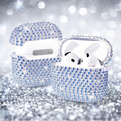 VISOOM Bling Case for Airpods Pro 2nd 1st Generation Case-Silver in Kuwait