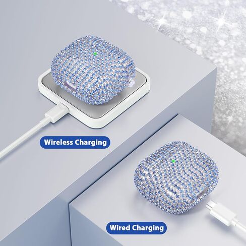VISOOM Bling Case for Airpods Pro 2nd 1st Generation Case-Silver in Kuwait