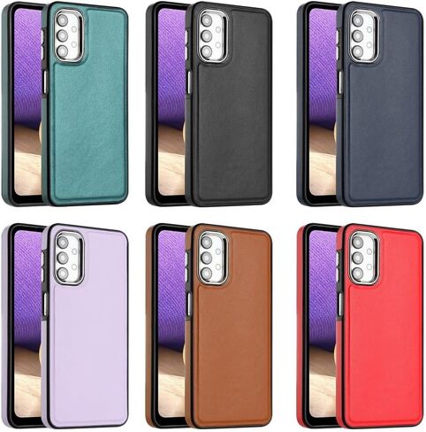 Protective Case Unique Design Luxury Leather Business Phone Case Compatible with Samsung Galaxy A23 4G/F23 5G/M23 5G,Classic Elegant Thin Shockproof Protective Cover with [Soft Anti-Scratch Microfiber in Saudi Arabia
