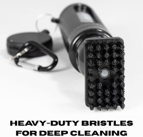 Mud Slayer Golf Club Club Brush with Fine Mist Spray ، نافذة عرض مقاومة للتسرب ومقطع قابل للسحب-رأس Bristle المزدوج ، مقبض مريح-ملحقات الجولف التي يجب أن تكون من أجل الرجال والنساء in Kuwait