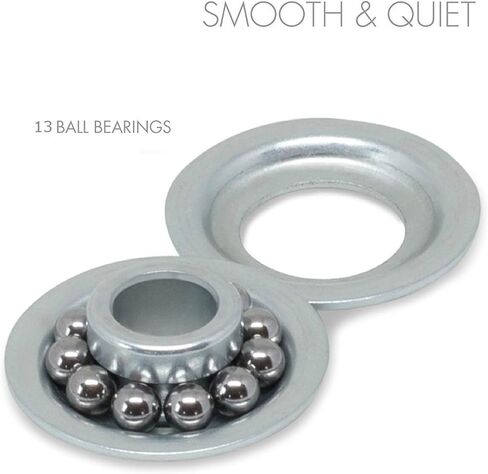 BC Precision 10 Pack Garage Door Rollers, Premium Sealed Nylon, Quiet, Strong, 4" Inch Stems, 2" Inch Rollers, 13 Balls in Saudi Arabia