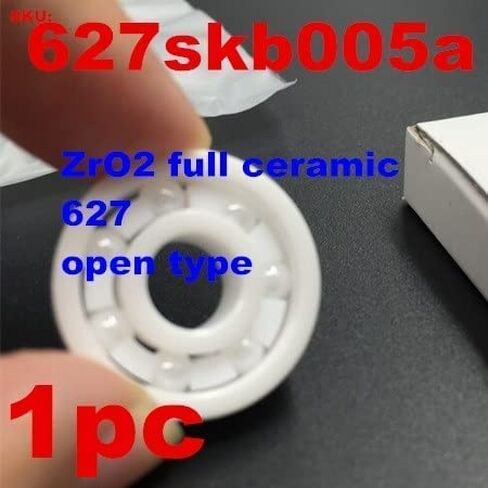 1pc محامل سيراميك كاملة 627 رباعية التزلج على التزلج على التزلج الفني الحامل 7 مم Zro2 Si3n4 محامل سيراميك كاملة (1pc 627 Zor2 Open) in Kuwait