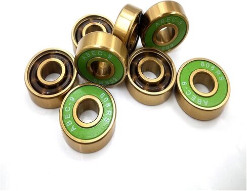 8pcs 608 تحمل سرعة الزلاجات داخل خط العجلات السيراميك 608zz محمل التزلج على الجليد الأجزاء محامل التزلج الطويلة (8pc Zro2 608z) in Kuwait