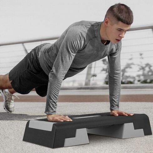 Aerobics Stepper Platform for Exercise Adjustable Compact Workout Step for Cardio, Core and Strength Training in Saudi Arabia