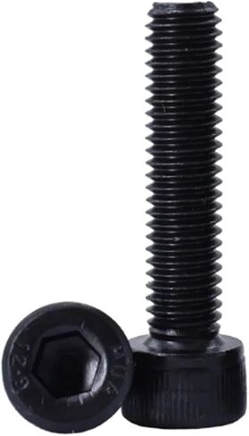 50-1000pcs M2 M2.5 M3 M4 M5 M6 M8 Din912 G12.9 Allen Hexagon Socket Screw DIN7991 Black Steel G10.9 Hex Socket Countersunk Screw(12.9 Cap Head Screw,12MM_M2(1000PCS)) in Saudi Arabia