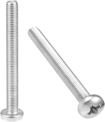 M8x70mm Machine Screws Pan Cross Slot Cross Head Screw 304 Stainless Steel Fasteners Bolts 2Pcs in Saudi Arabia